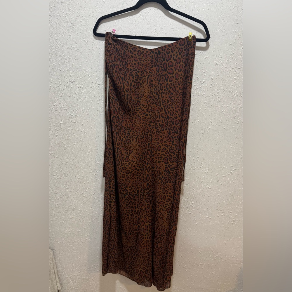 Leopard Print Maxi Skirt